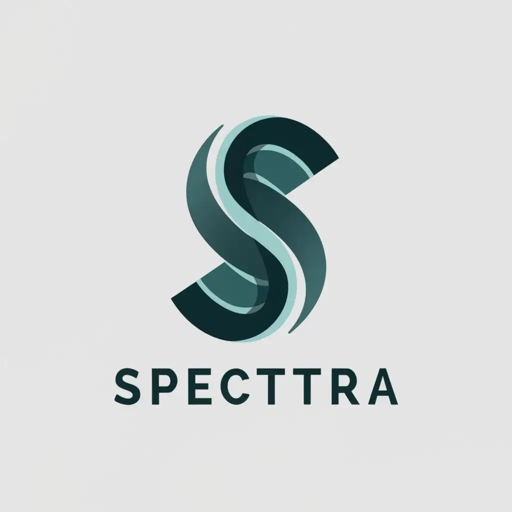 a logo design,with the text "Spectra", main symbol:Just an S,Minimalistic,be used in Technology industry,clear background