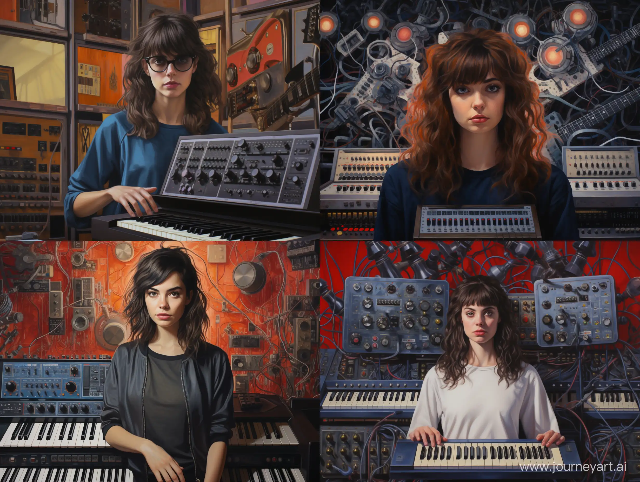 Captivating-Portrait-Talented-Girl-with-Synthesizer-in-Enchanting-43-Aspect-Ratio