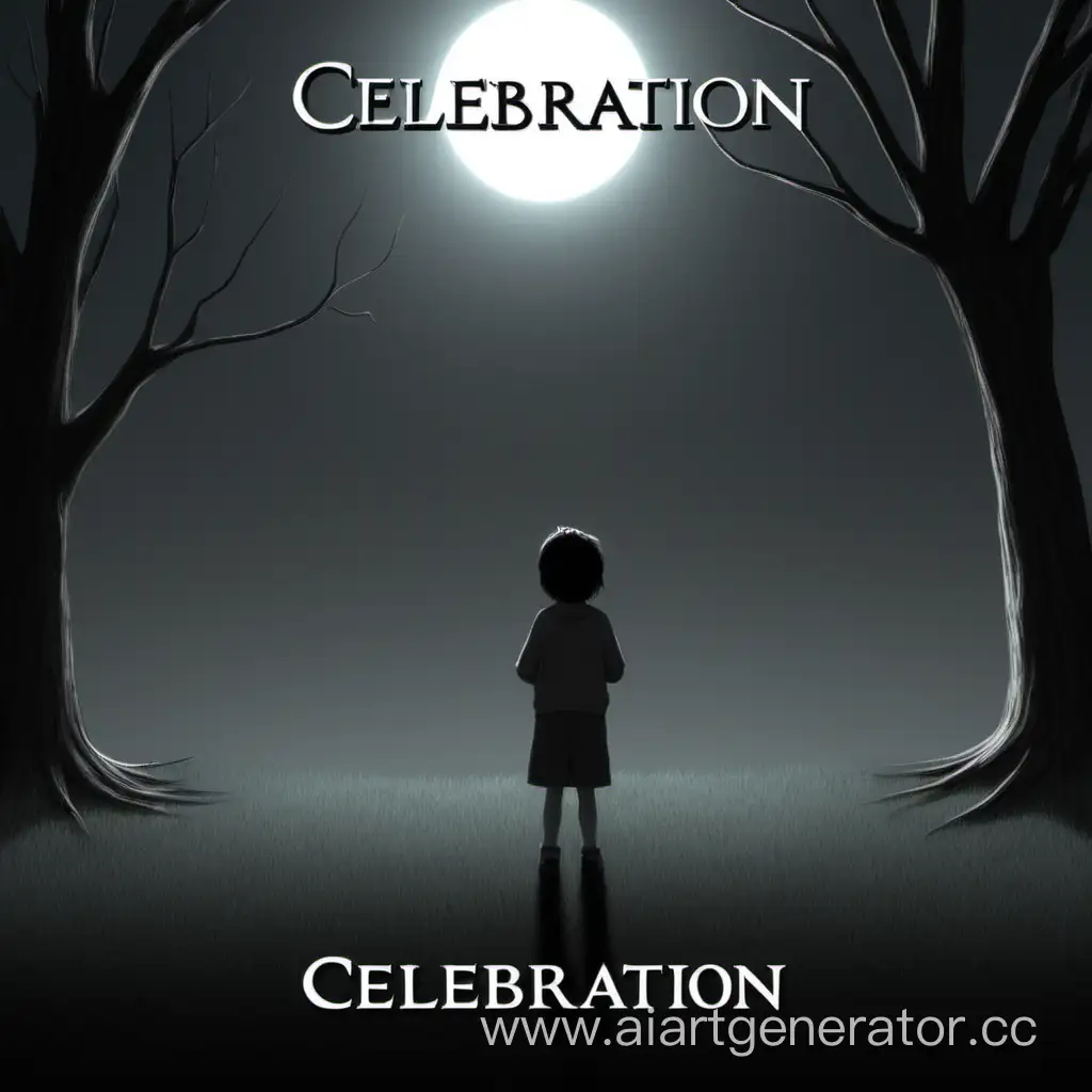 Cover for the song "Celebration," narrating the bad mood of the main character, pondering life and death.