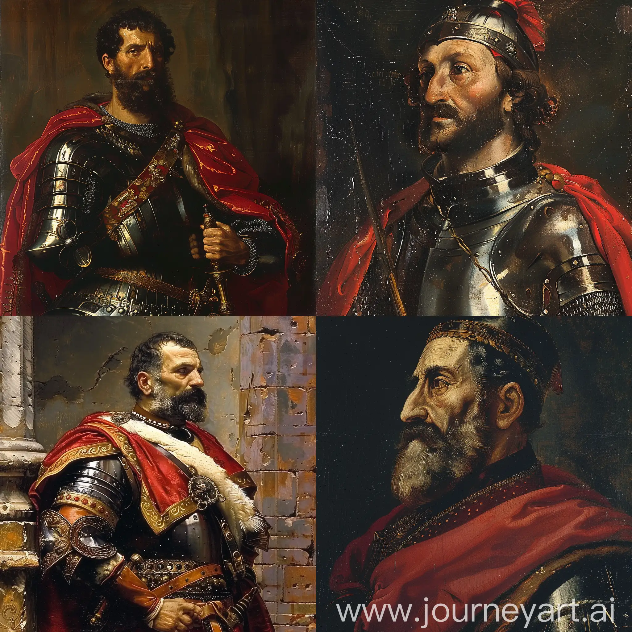 Italian-Commander-of-the-Middle-Ages-in-Traditional-Armor