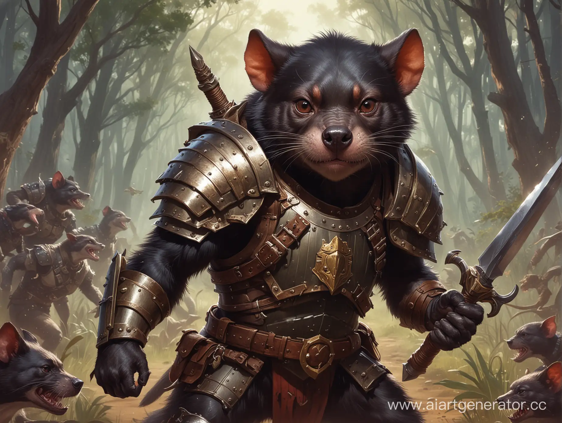 Fierce-Tasmanian-Devil-Wearing-Armor-Dungeons-Dragons-Book-Cover