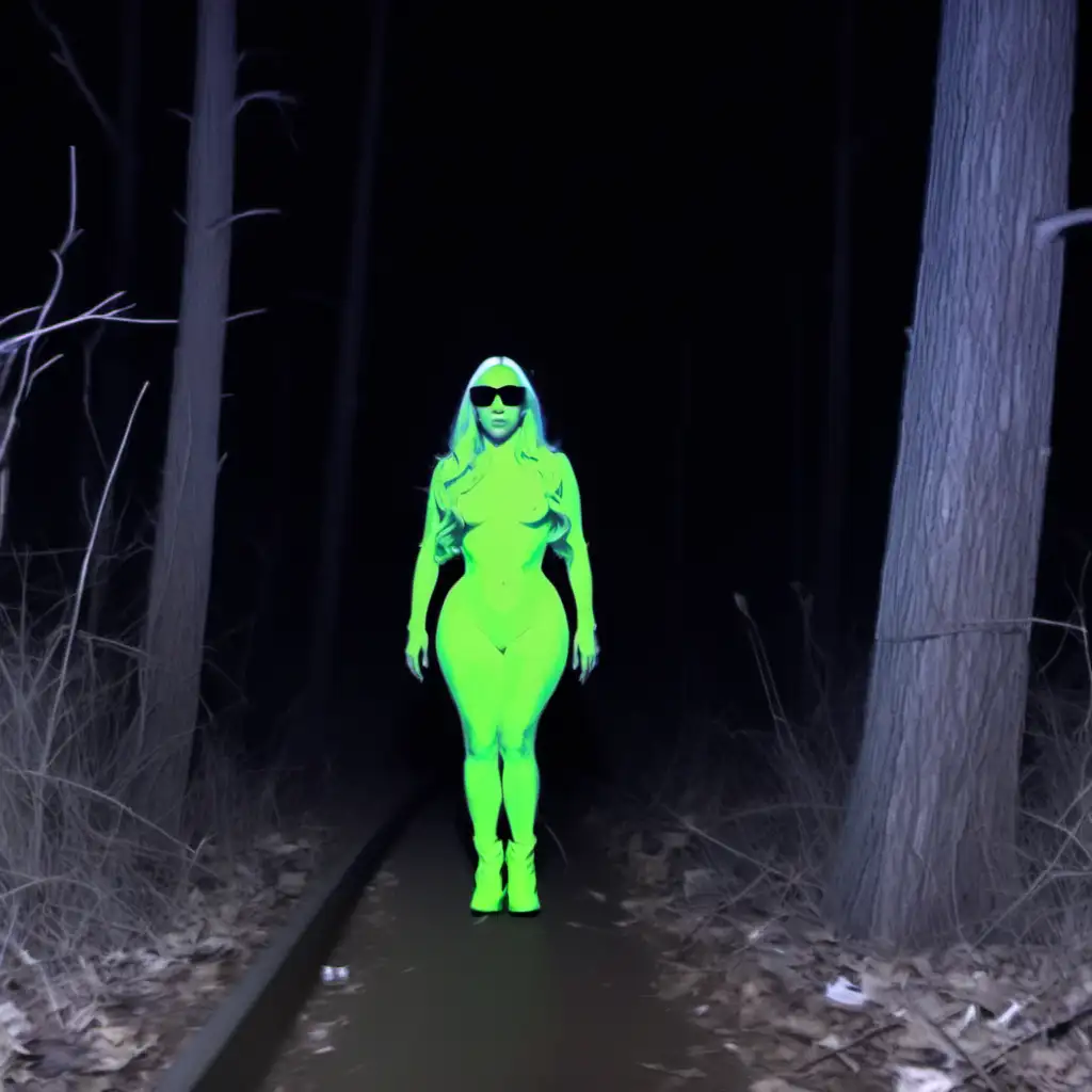 Lady Gaga Night Vision Trail Cam Footage Revealed