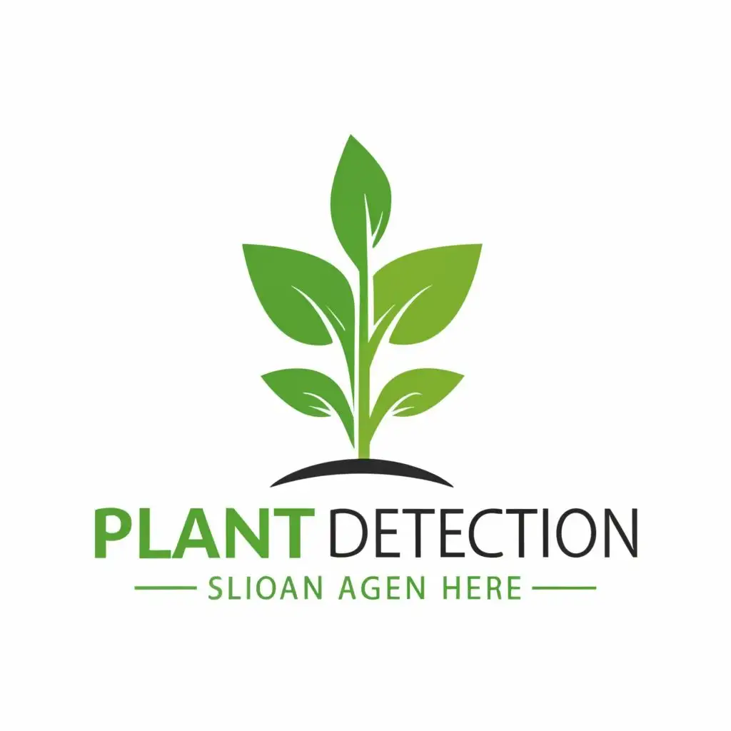 logo, plant, with the text "plant detection", typography, be used in Education industry