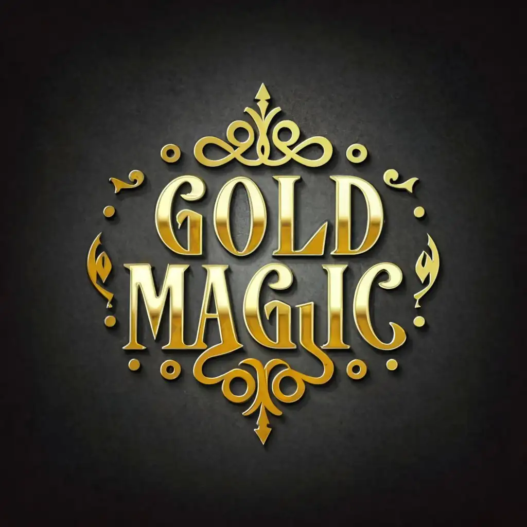 a logo design,with the text "Gold Magic", main symbol:Gold Jewelry Fancy (no tagline),Moderate,clear background