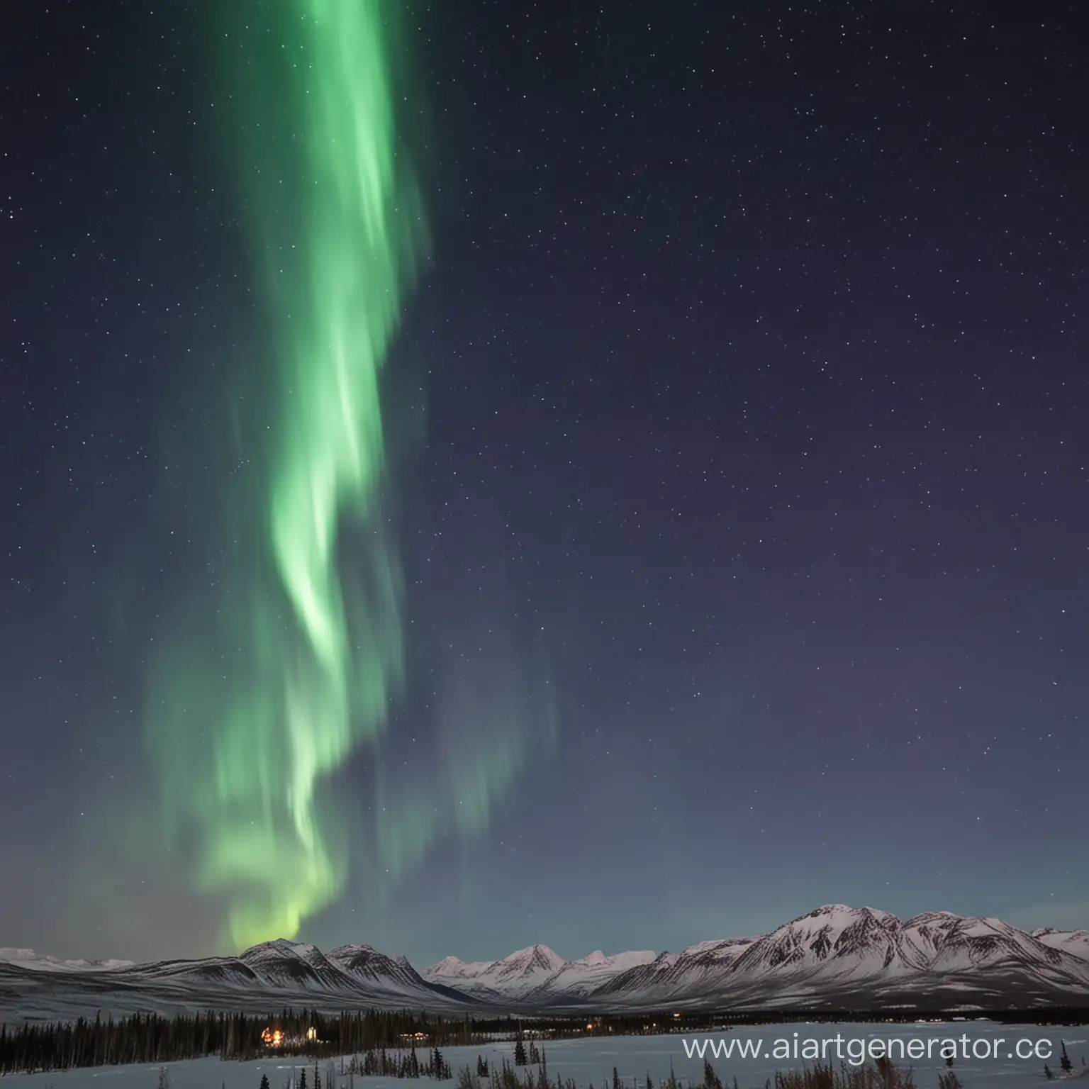 Enchanting-Northern-Lights-Illuminating-Snowy-Landscape