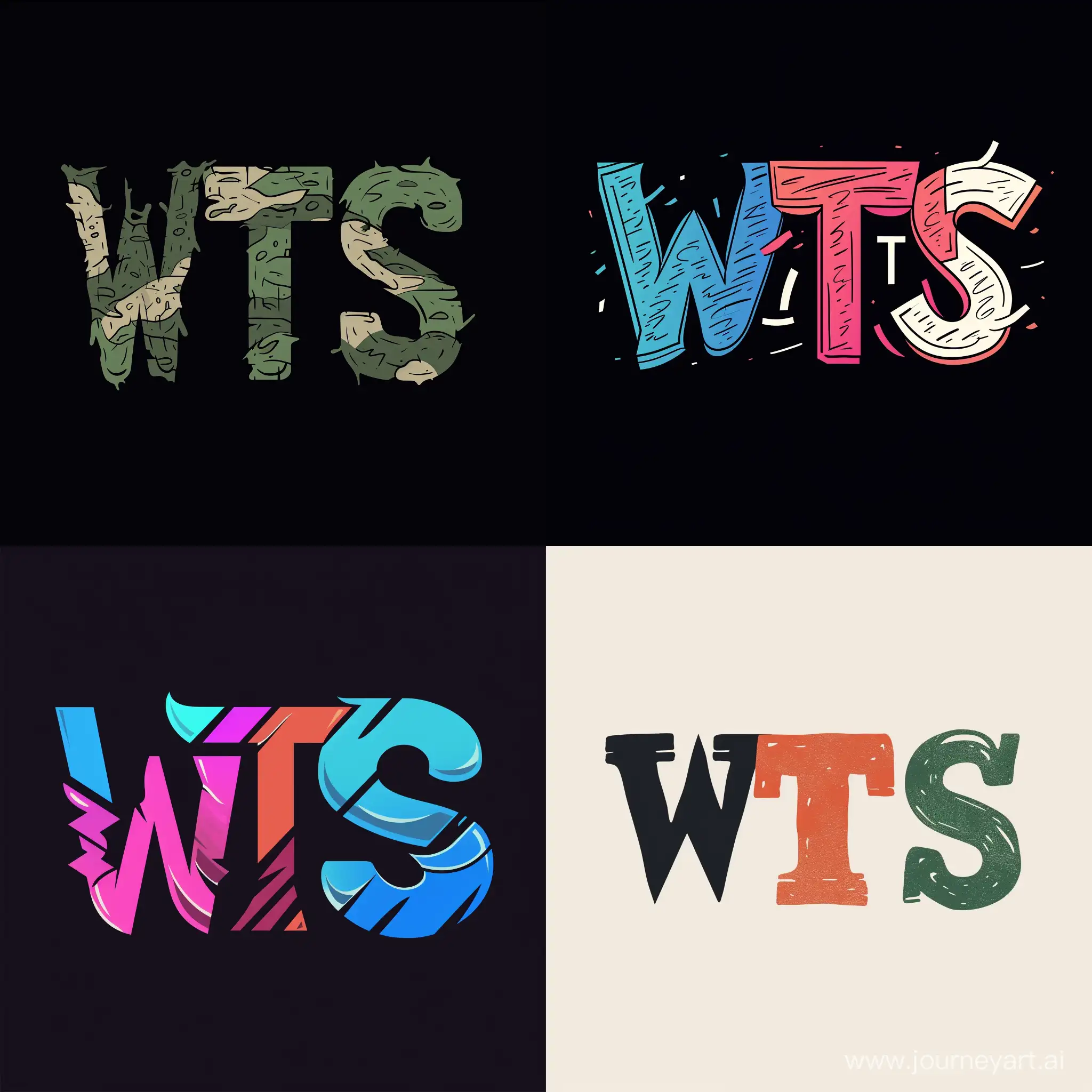 logo for an online t-shirt store with letters W, T, S.
