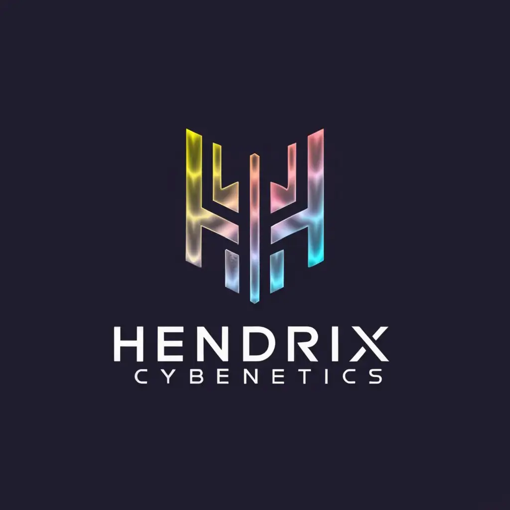 a logo design,with the text "HendriX Cybernetics", main symbol:Combine the letters H C X,Moderate,be used in Technology industry,clear background
