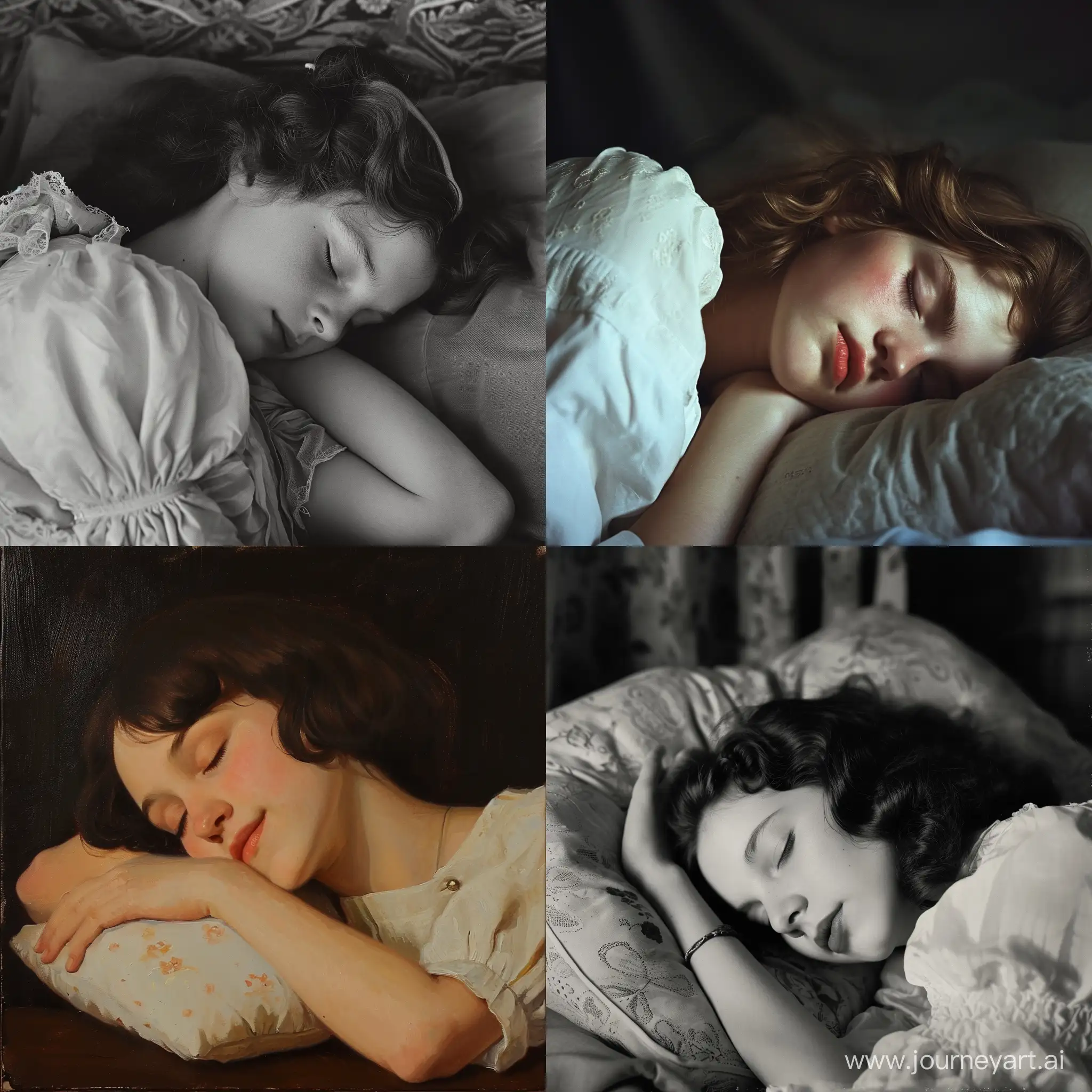 Serene-Sleep-Girl-Resting-on-a-Pillow