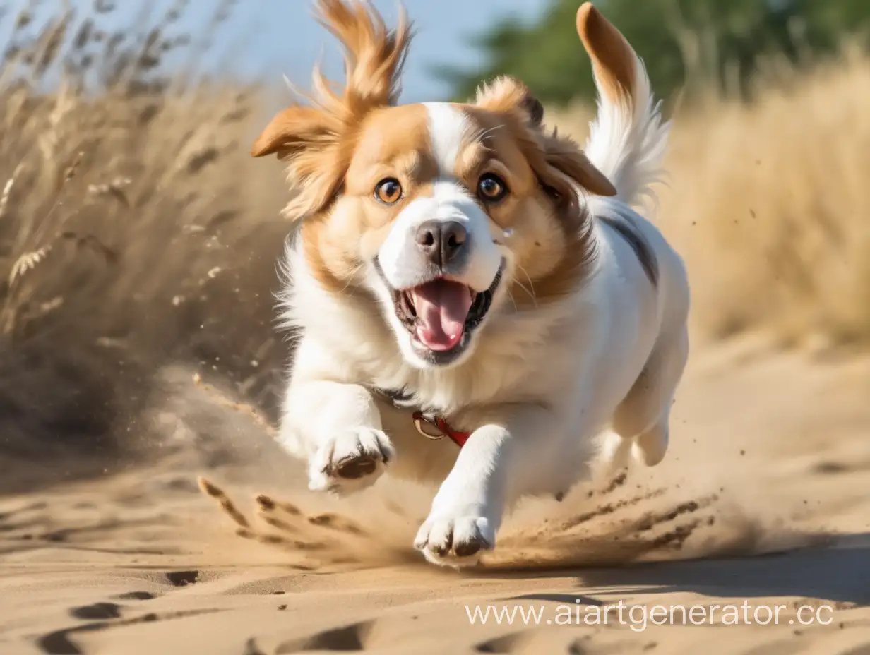 Energetic-Dog-Running-in-a-Lush-Park