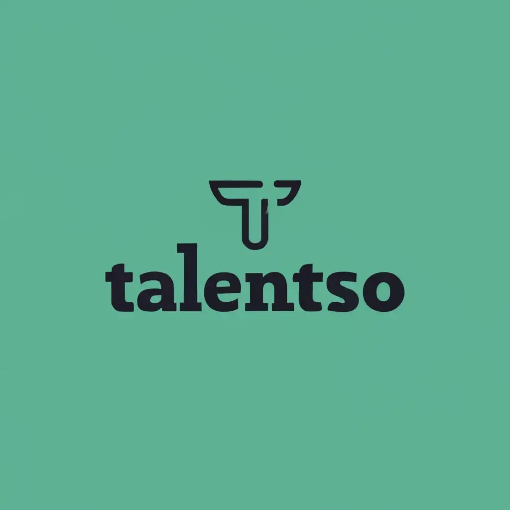 logo, talentsO, with the text "talentsO", typography, be used in Internet industry