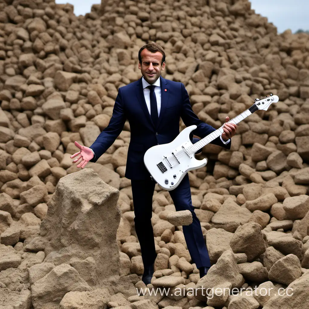 Macron is playing hard rock