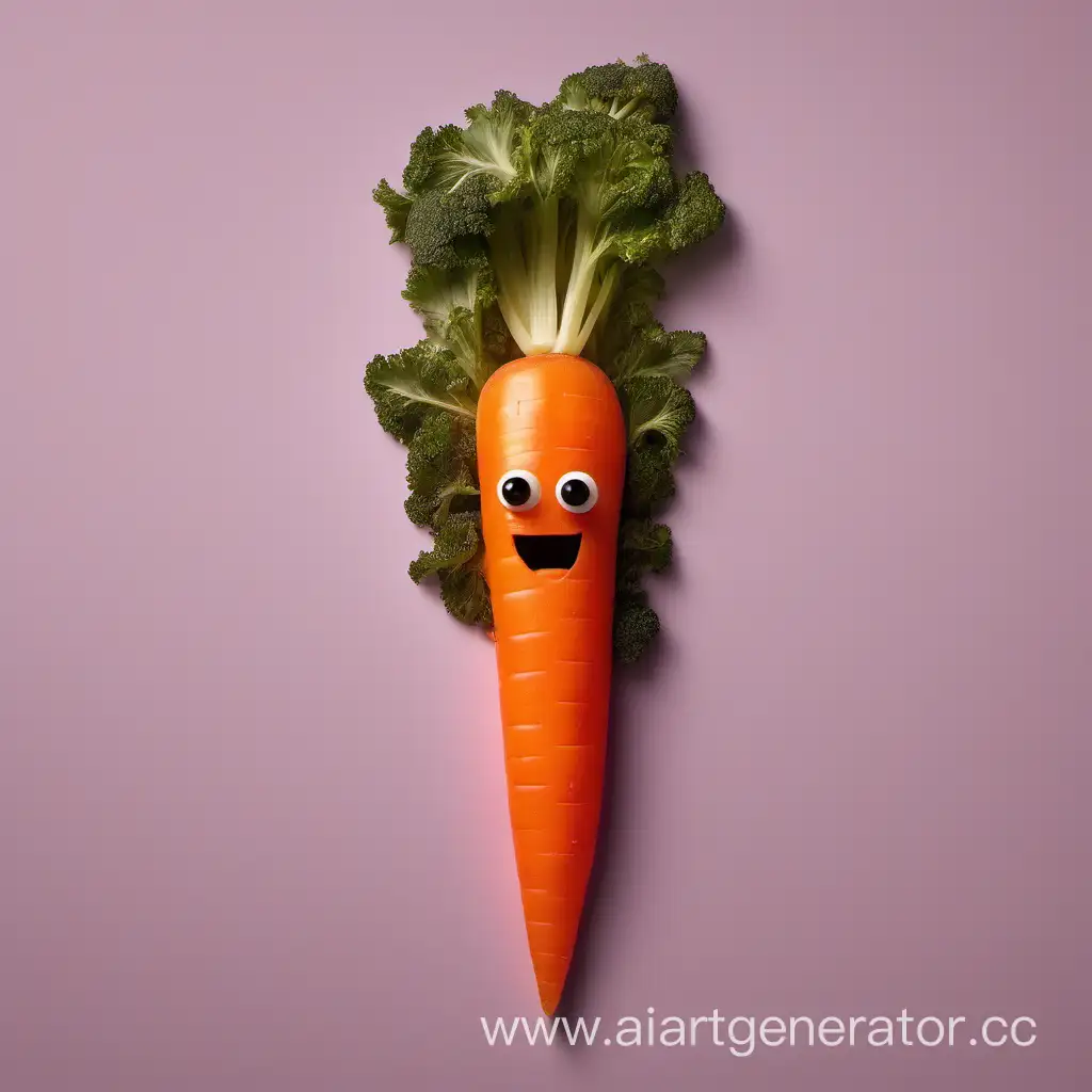 Морковка в форме восклицательного знака
