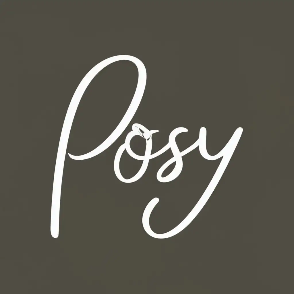 logo, Exclusive brand of intimate toys for men and women, with the text "POSY", typography, be used in Beauty Spa industry