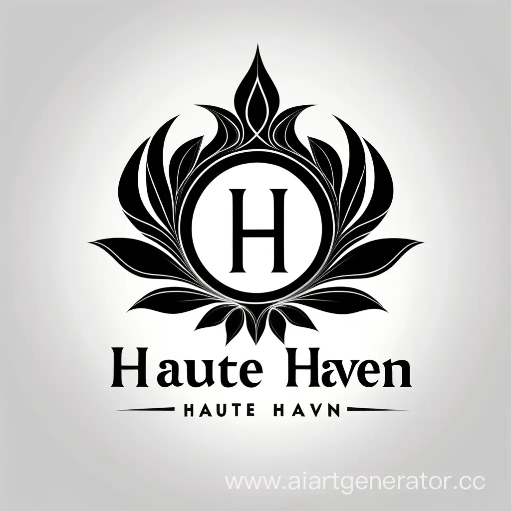 Chic-Elegance-Haute-Haven-Clothing-Brand-Logo