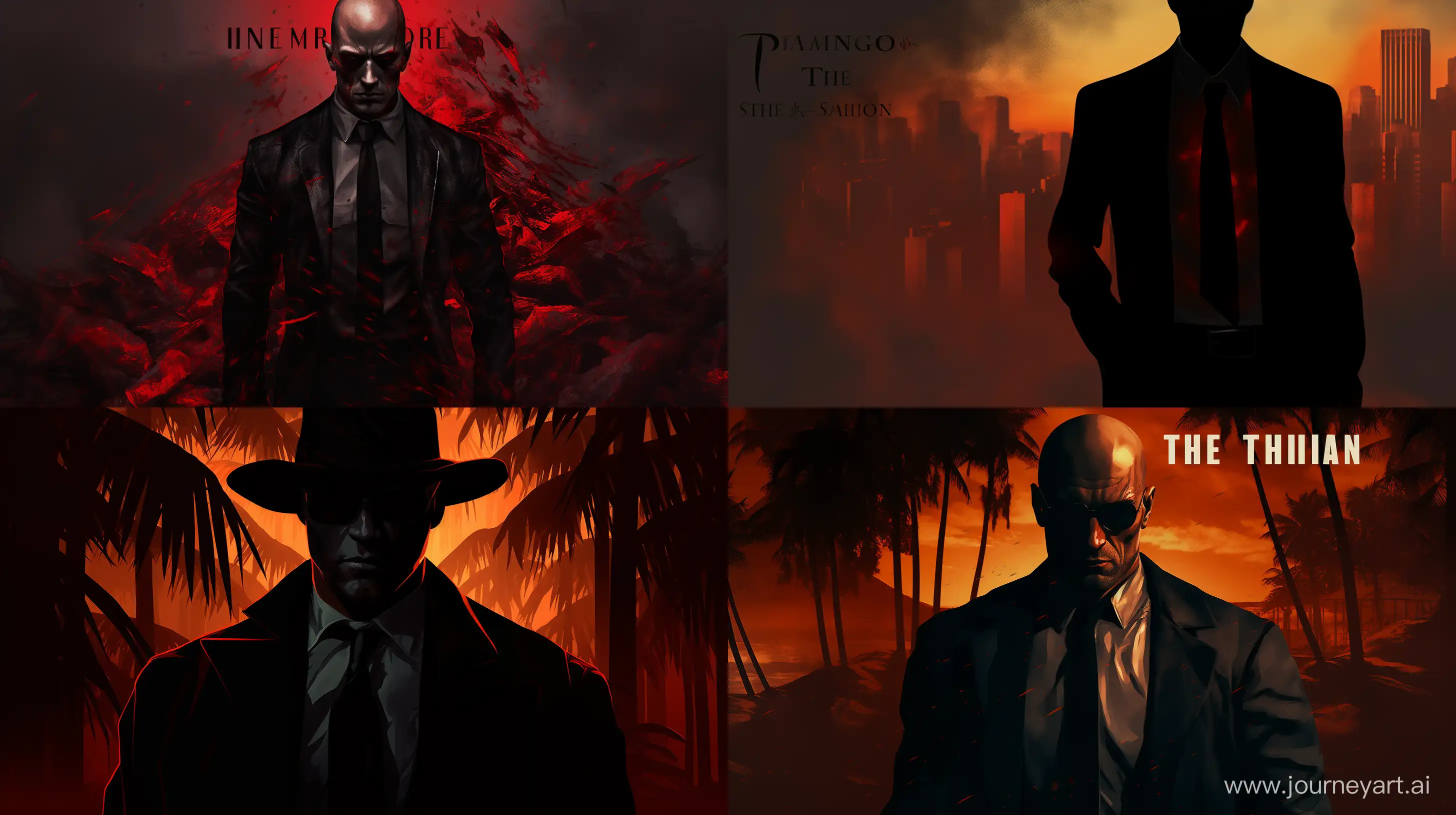 /imagine prompt: 2d, Design a gripping and intense novel cover featuring a mysterious and formidable hitman at the center. Capture the essence of fear and intrigue as his presence looms large, surrounded by shadows. Use a dark and atmospheric color palette to convey the suspenseful tone of the story. Consider incorporating subtle elements that hint at the dangerous world in which this skilled assassin operates, leaving readers curious and eager to uncover the secrets within the pages of the book anime novel--q 2 --v 5.2 --ar 16:9