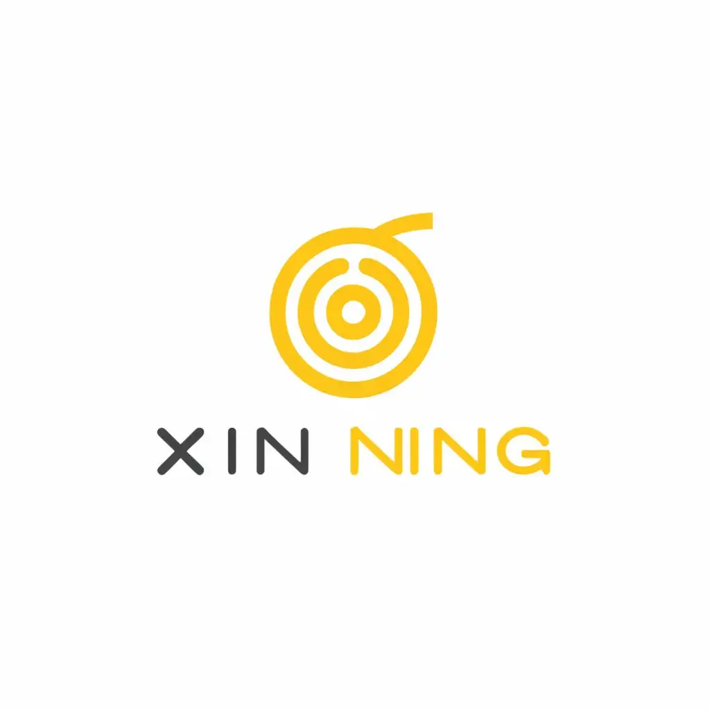 a logo design,with the text "Xin Ning", main symbol:Lemon,Minimalistic,be used in Restaurant industry,clear background