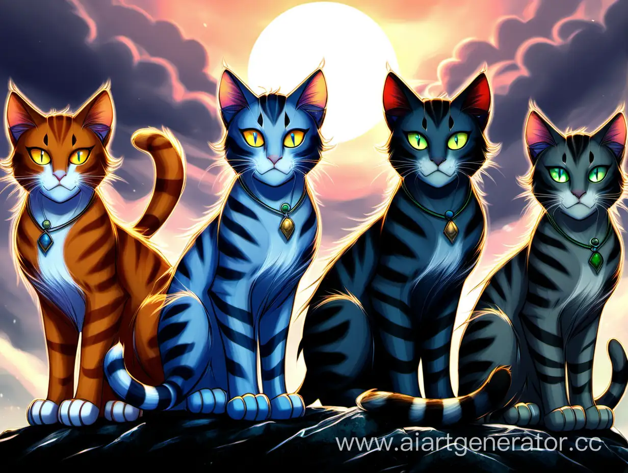 Fierce-Warrior-Cats-Battling-in-Moonlit-Forest