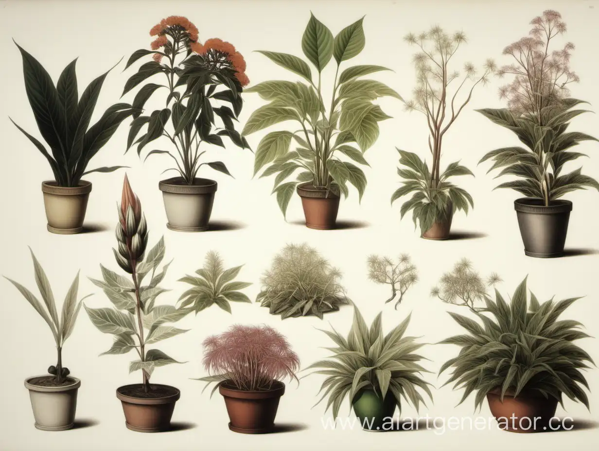 разновидности растений, реализм