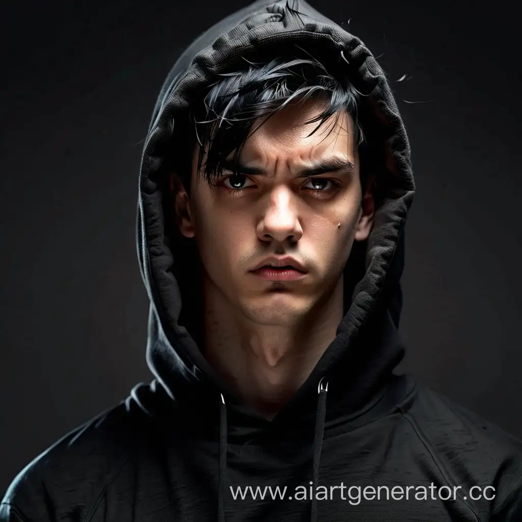 Serious-Man-in-Black-Hoodie-with-Intense-Gaze