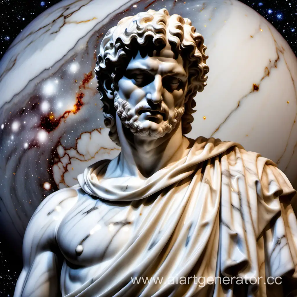 Majestic-Marble-Sculpture-with-Cosmic-Background