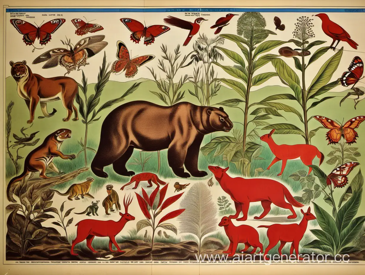 плакат по экологии на тему:исчезающая красота(изображение растений и животных Хакасии,занесенных в красную книгу)