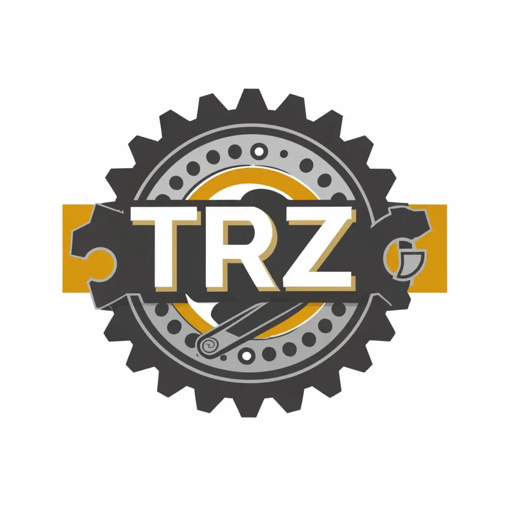 LOGO-Design-For-Trz-Bold-Typography-with-Mechanical-Theme