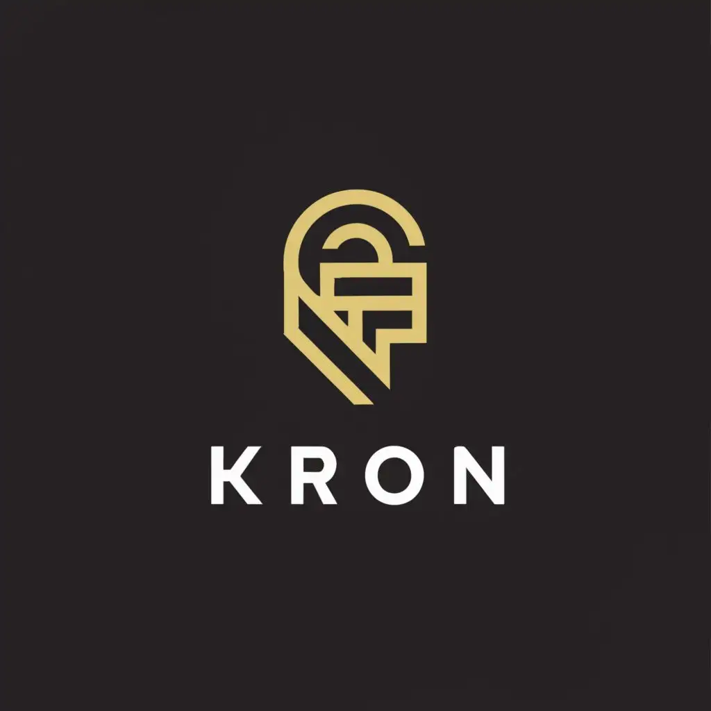 a logo design,with the text "KRON", main symbol:Diocletian,Moderate,be used in Internet industry,clear background