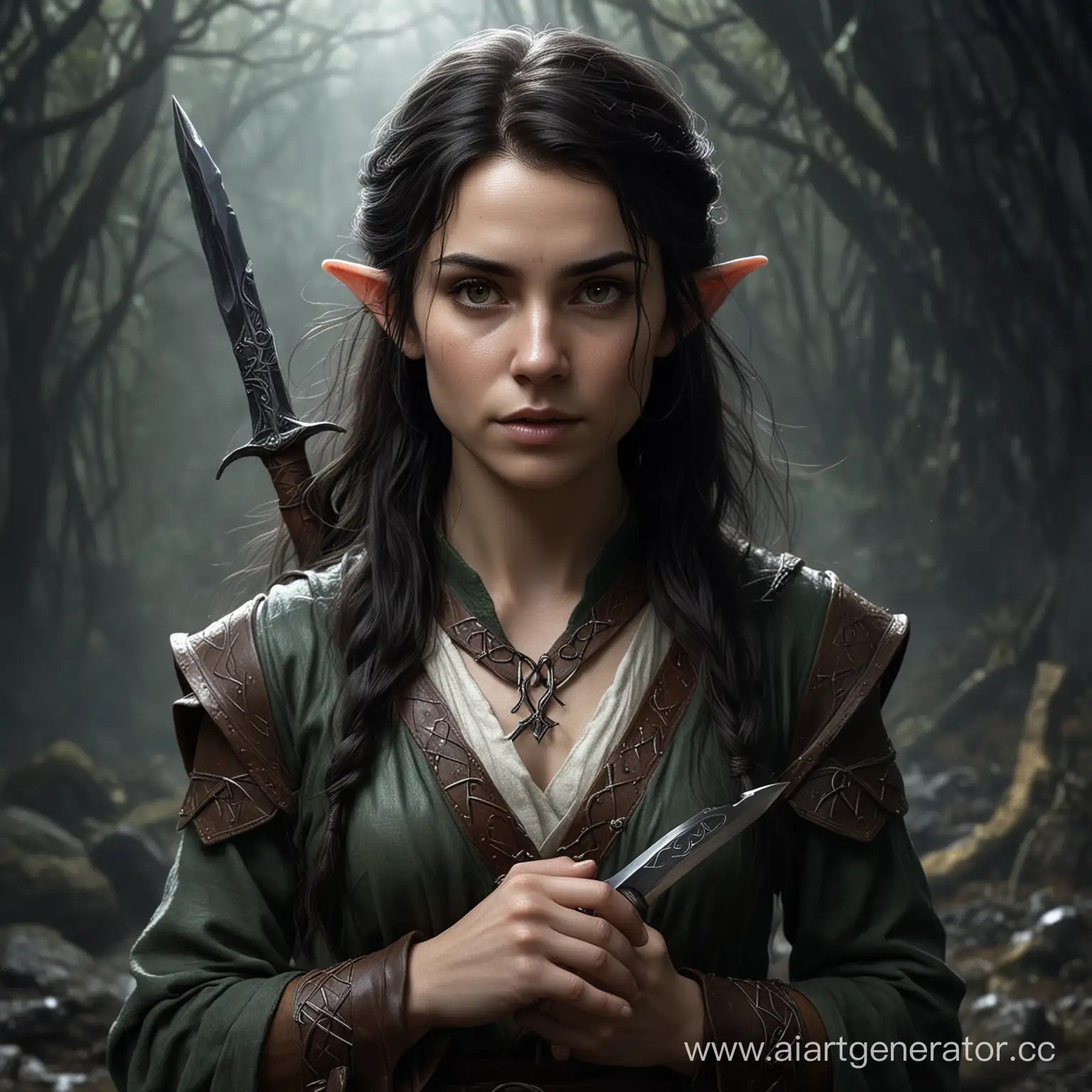 Mystic-Woman-of-Fantasy-Dark-Hair-Runes-and-Dark-Magic