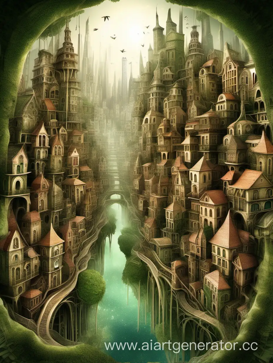Enchanting-Vegetal-Cityscape-with-Fantasy-Architecture