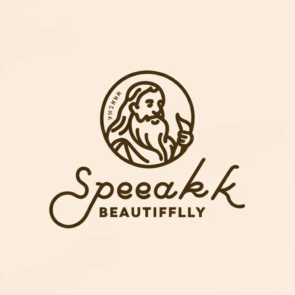 LOGO-Design-For-Speak-Beautifully-Orator-Symbol-in-Nonprofit-Sector