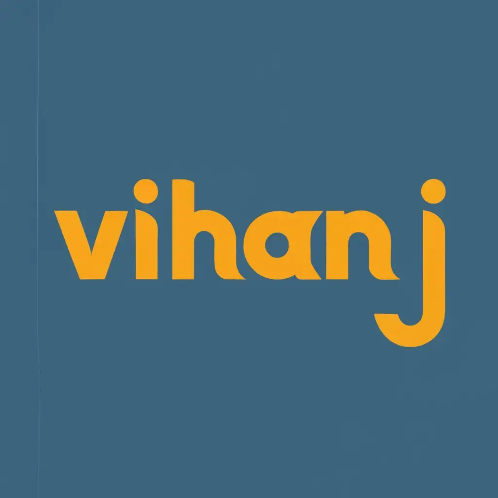 logo, COMPUTER, with the text "VIHAN J", typography, be used in Technology industry