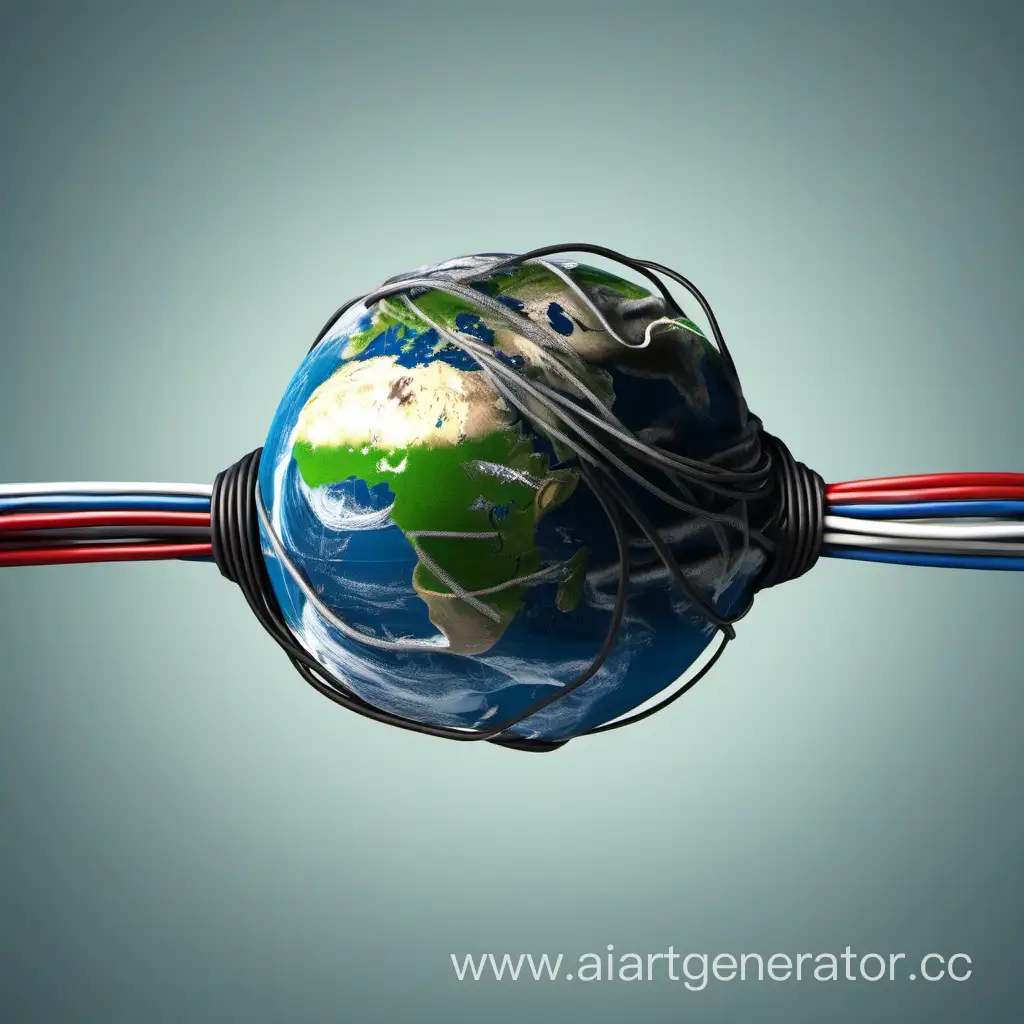 Planet-Earth-Wrapped-in-a-Russian-Power-Cable