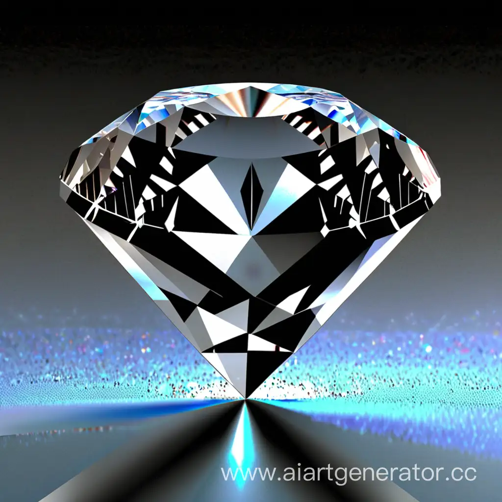изобрази, как выглядит уже существующий патент под названием "запись информации внутри кристалла алмаза" как выглядит алмаз с информацией внутри?
