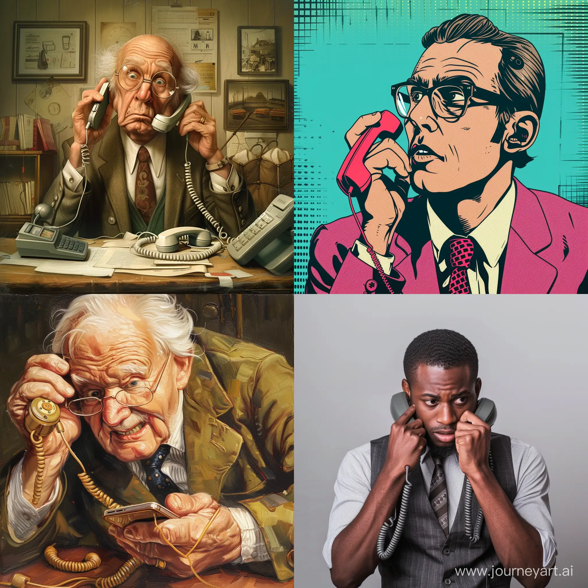 мужчина, разбирающийся в телефонах
