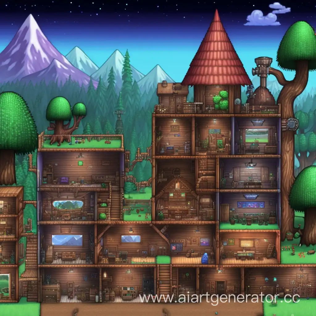 Colorful-Terraria-Landscape-with-YouTube-Logo-and-Text-Overlay