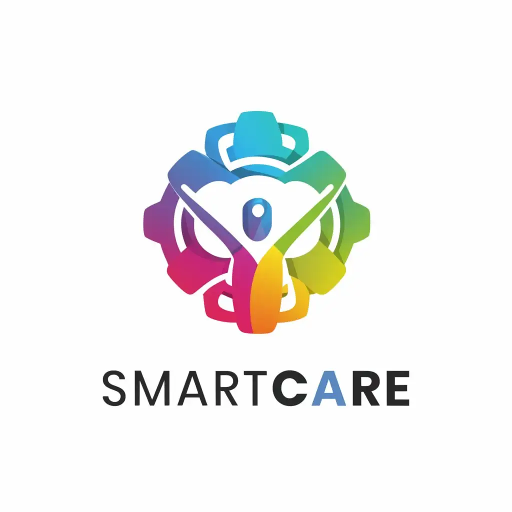 a logo design,with the text "smartcare", main symbol:robotic ,Moderate,be used in Internet industry,clear background