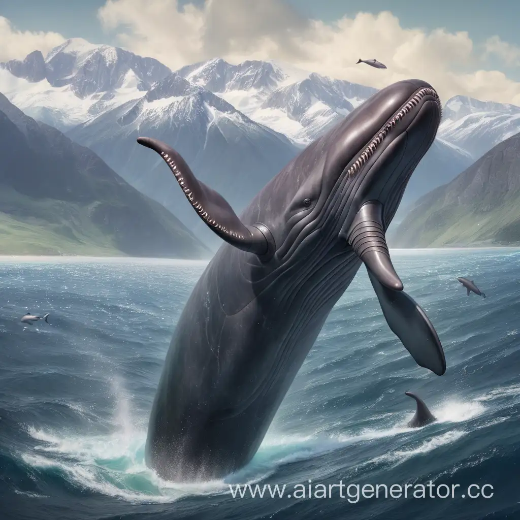 Majestic-Mountain-Sperm-Whale-Swimming