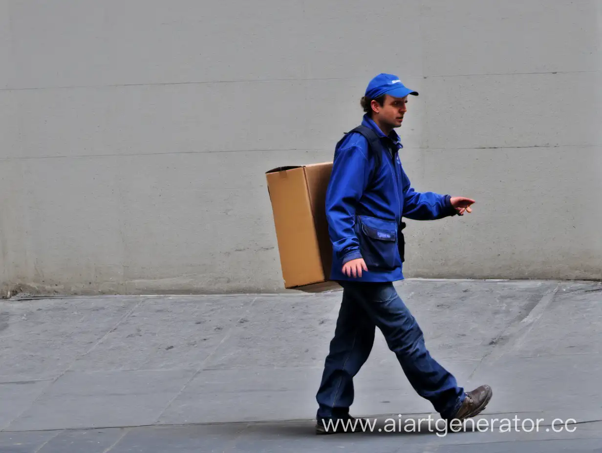 Urban-Delivery-Courier-Walking-on-Foot-Through-City-Streets