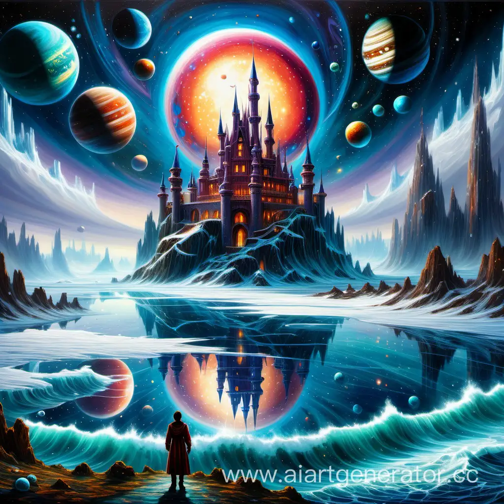 Ocean-Castle-with-Glowing-Planets-and-Icy-Land