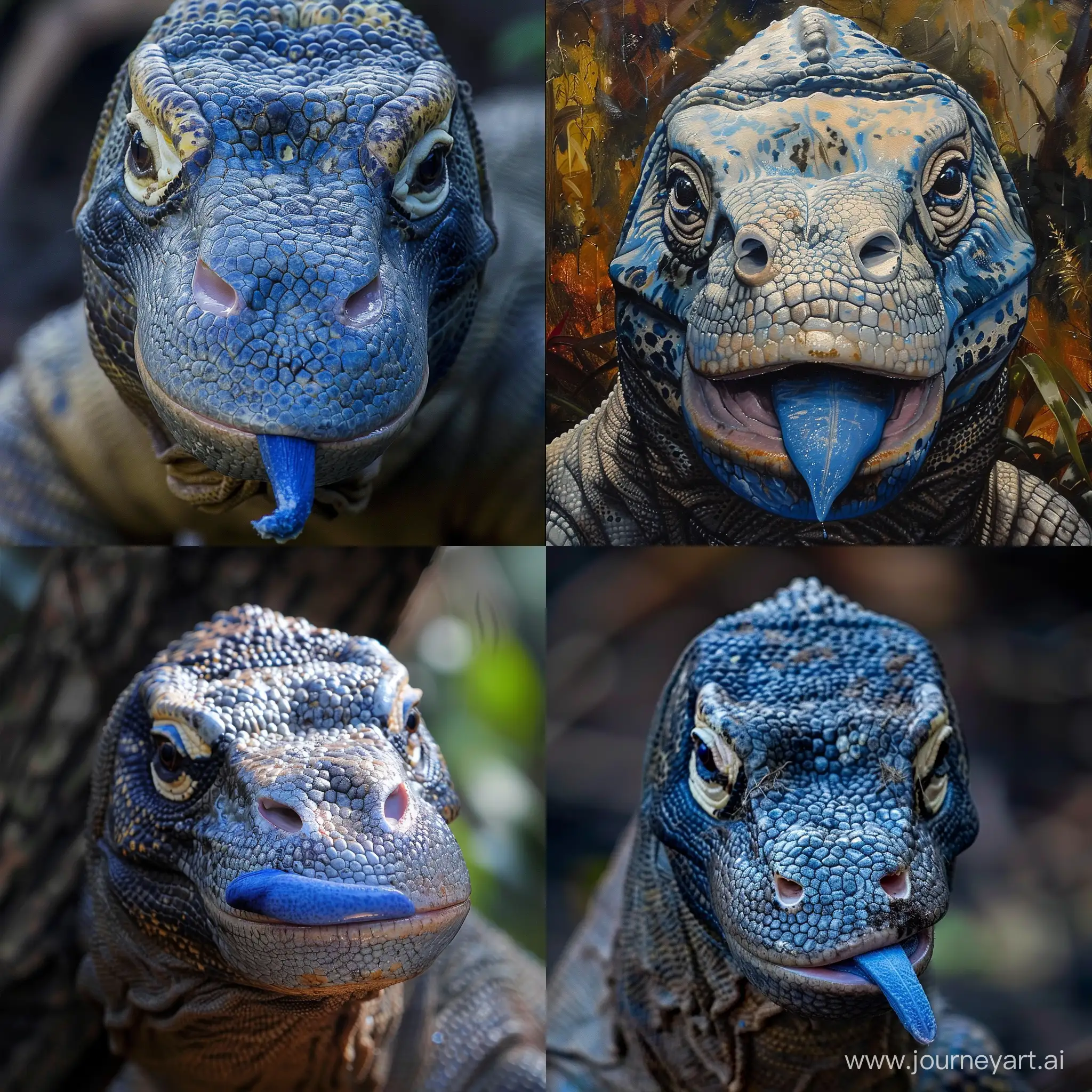 Majestic-Komodo-Dragon-with-Vibrant-Blue-Tongue-in-a-11-Aspect-Ratio