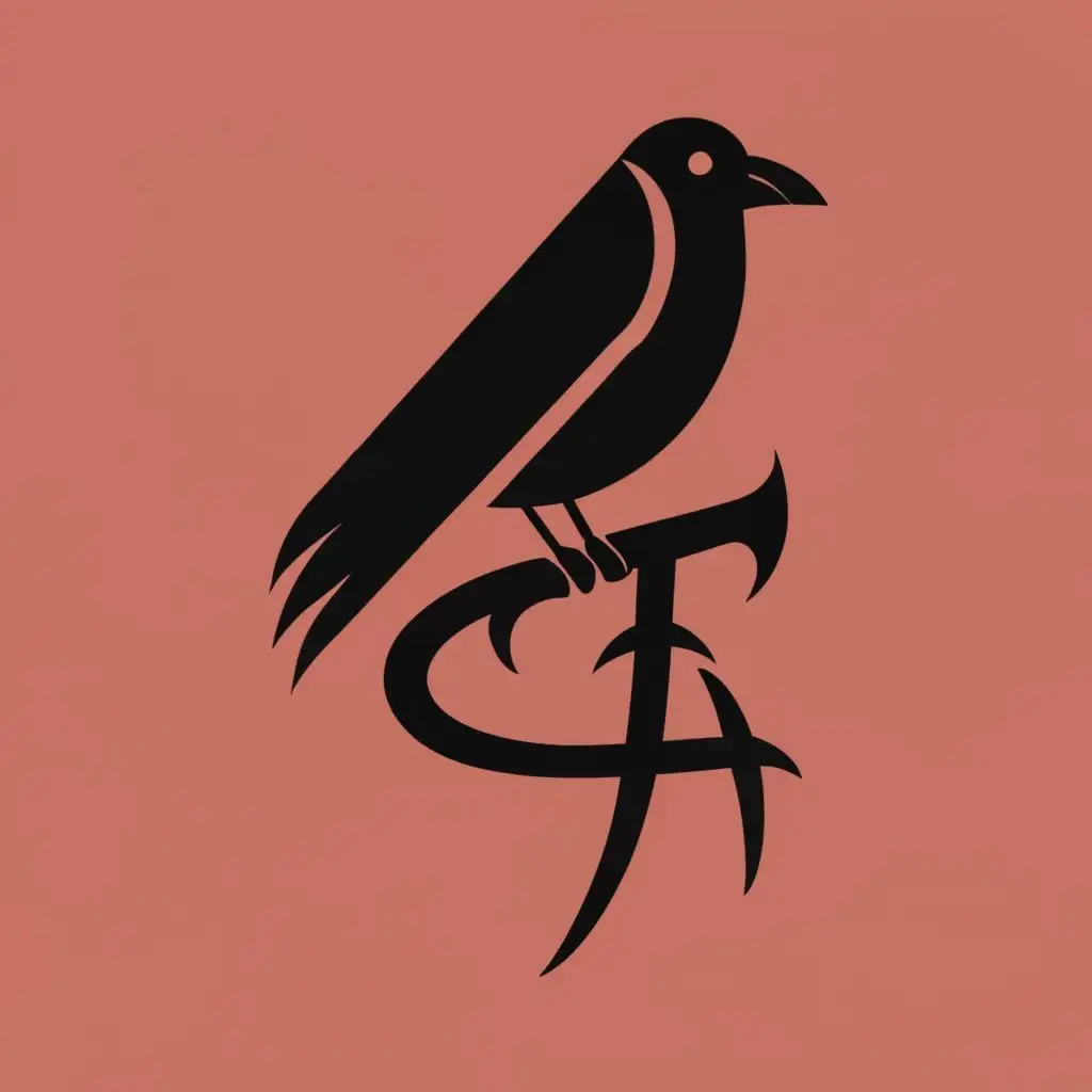 logo, Crow's kanji, with the text "Heretics FC", typography