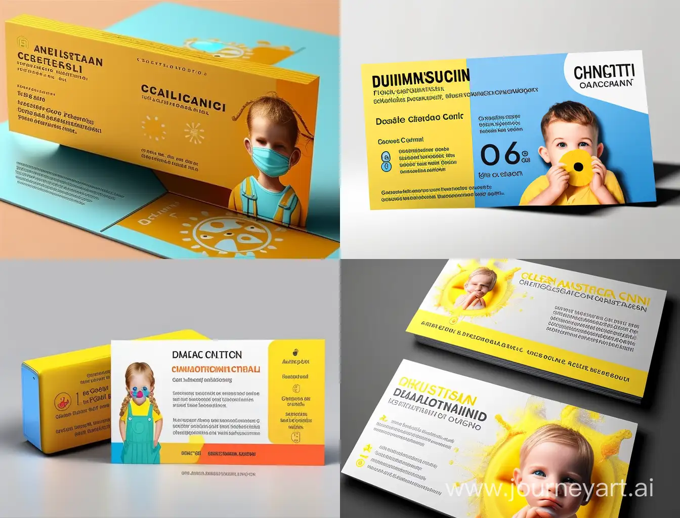Air-Conditioner-Disinfection-Business-Card-with-Children-and-Adults-in-a-Sunny-Setting