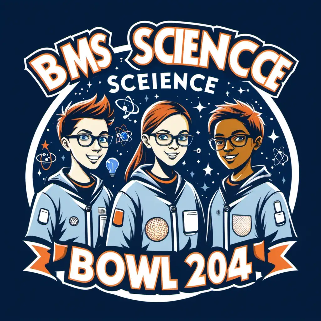 Science Themed Design "BMS Science Bowl Team 2024"