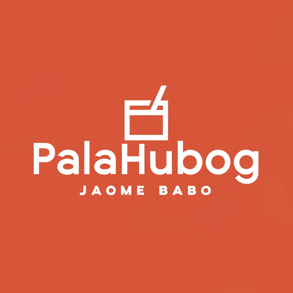 a logo design,with the text "PALAHUBOG", main symbol:shot glass,Minimalistic,clear background
