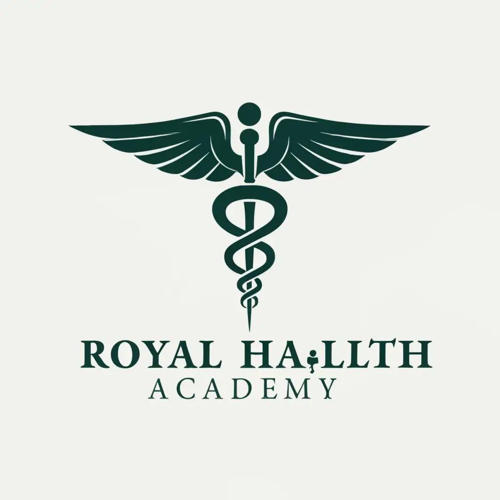 a logo design,with the text "ROYAL HEALTH ACADEMY", main symbol:medical,Moderate,be used in Medical Dental industry,clear background