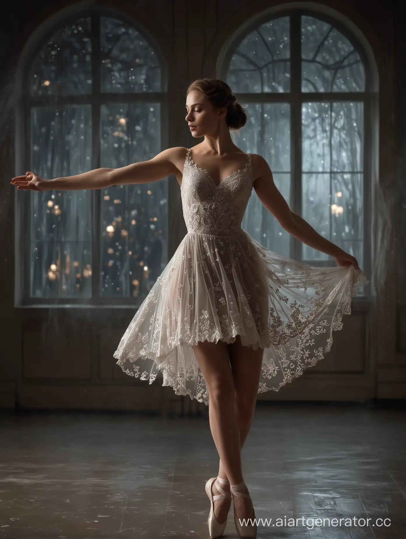 Elegant-Russian-Ballet-Dancer-in-Moonlit-Lace-Dress