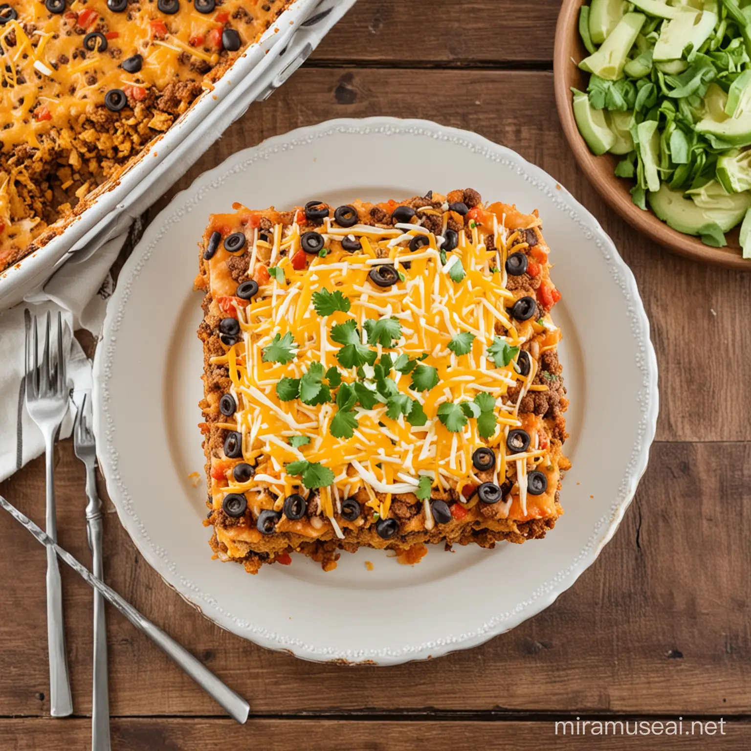 TACO CORNBREAD CASSEROLE 