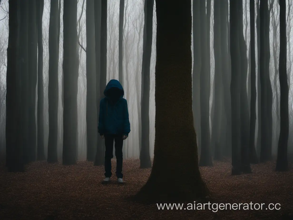 Mysterious-Figure-Concealed-Behind-Enigmatic-Forest-Tree