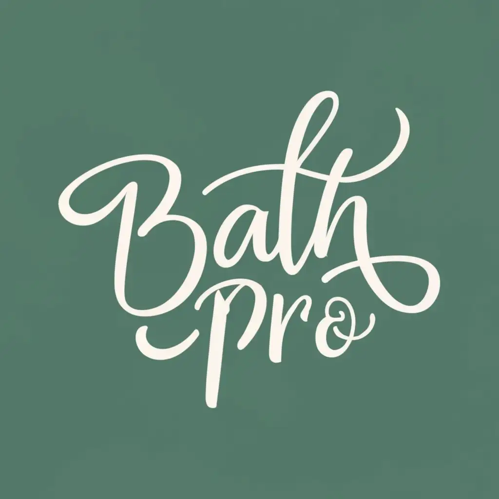 logo, Bath and Home Goods Essentials, with the text "BathPro", typography, be used in Retail industry
