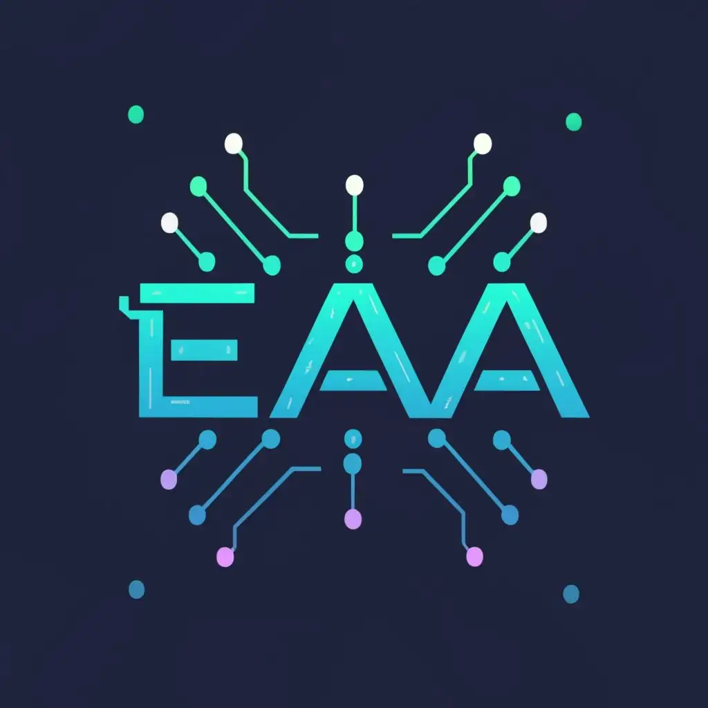 logo, Cyber, with the text "EAA", typography, be used in Technology industry